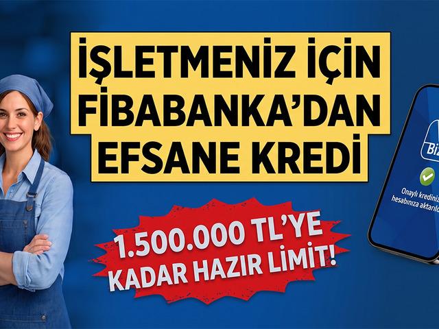İşletmeniz i&ccedil;in Fibabanka'dan efsane kredi!