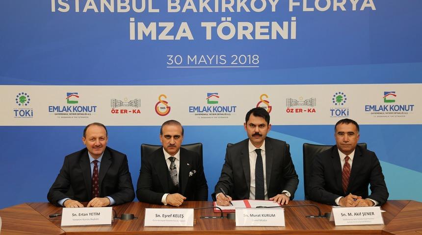 2.25 milyar liralık Florya arsası için imzalar atıldı