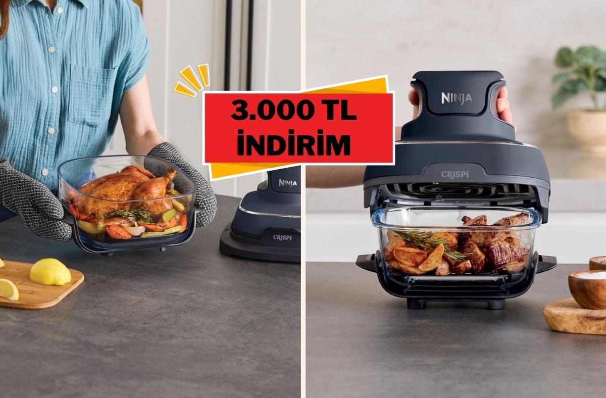 Sağlıklı ve çıtır lezzetlerin adresi Ninja CRISPi şimdi 3.000 TL