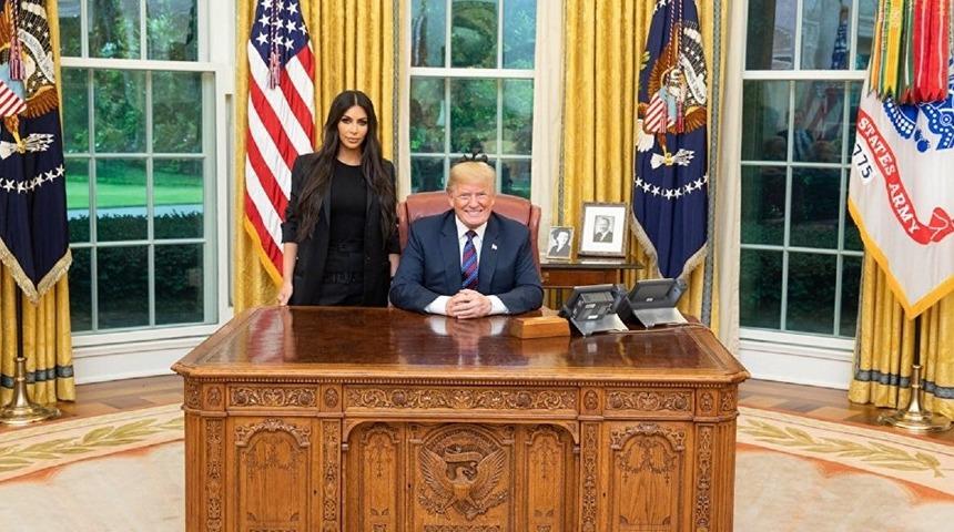 ABD Başkanı Donald Trump, Kim Kardashian ile buluştu!