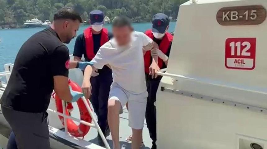 &Ouml;zel teknelerde rahatsızlanan iki vatandaşa tıbbi tahliye