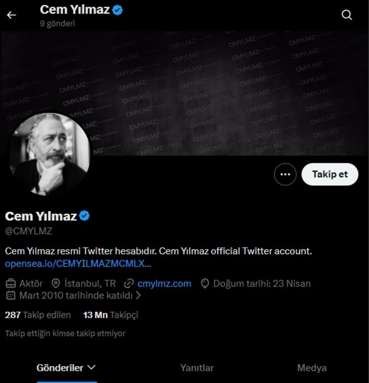 Cem Yılmaz ın son hamlesi şaşırttı! X te TT oldu 1