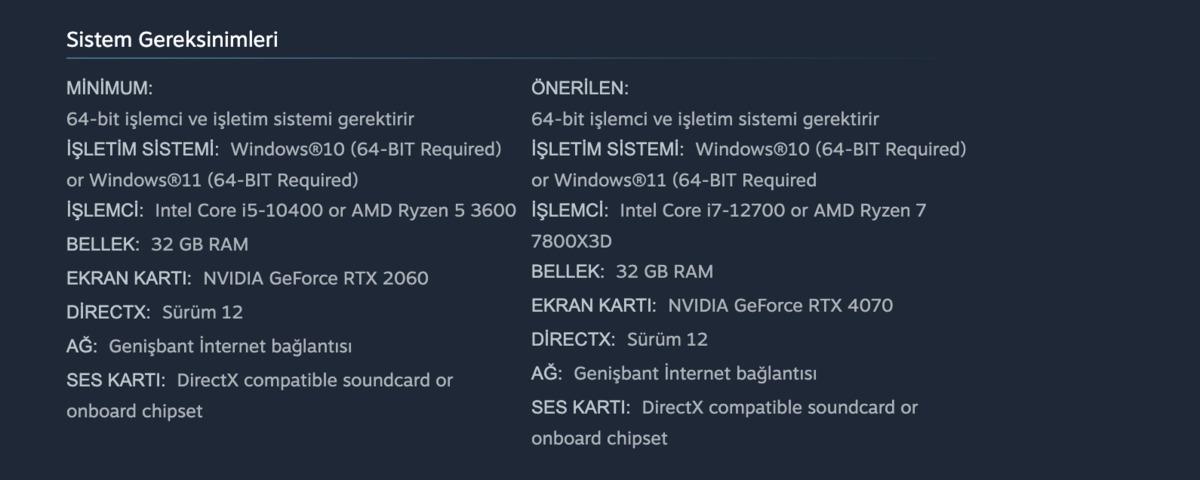 Cinder City nin 64 GB RAM &ouml;nerisi tartışma yarattı: Steam sayfası sessizce değişti 2