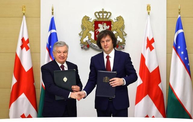 Gürcistan ile Özbekistan arasında stratejik ortaklık kurulmasına ilişkin deklarasyon imzalandı 1