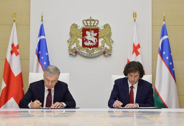 Gürcistan ile Özbekistan arasında stratejik ortaklık kurulmasına ilişkin deklarasyon imzalandı 2