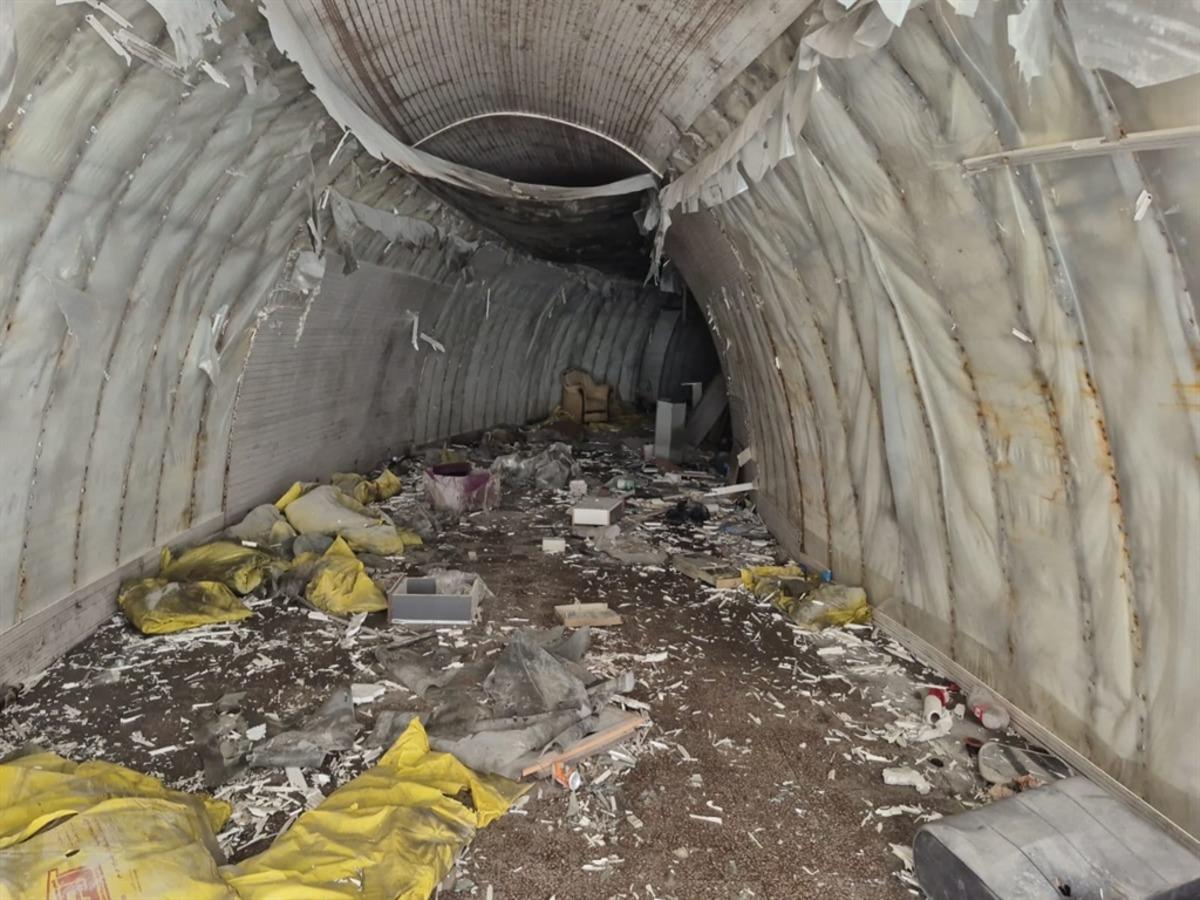 Zonguldak ta yıkılan işhanının altından 2 nci D&uuml;nya Savaşı ndan kalma sığınak &ccedil;ıktı 2