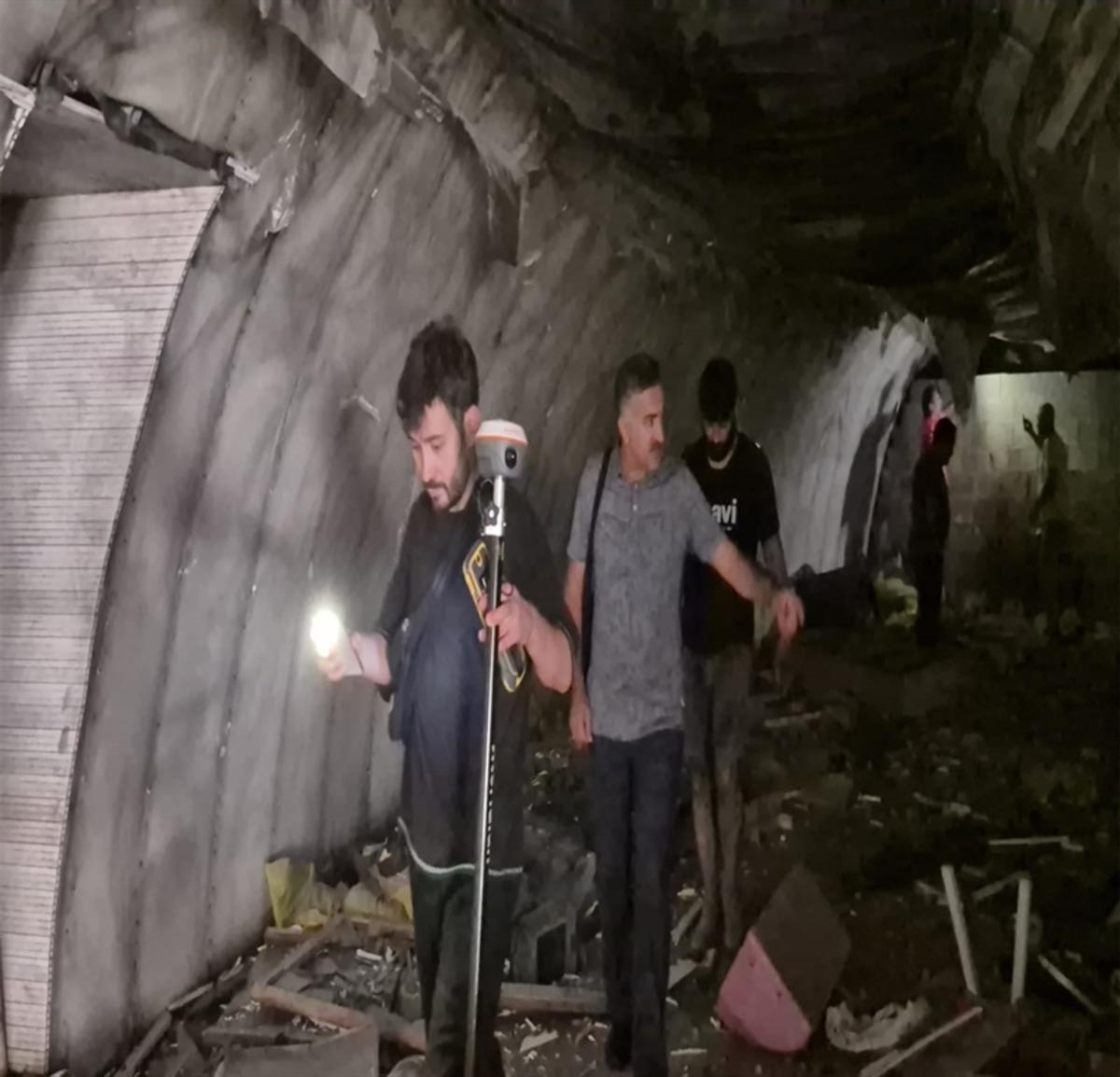 Zonguldak ta yıkılan işhanının altından 2 nci D&uuml;nya Savaşı ndan kalma sığınak &ccedil;ıktı 5