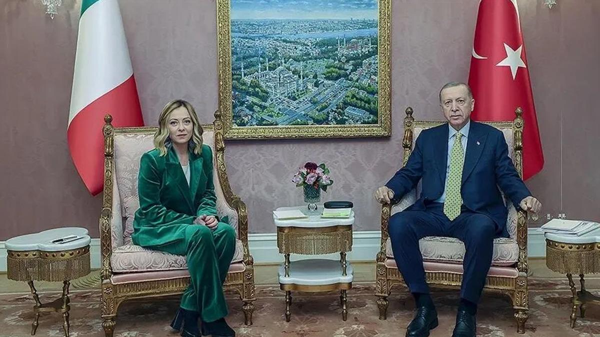 Cumhurbaşkanı Erdoğan, İtalya Başbakanı Meloni ile telefonda g&ouml;r&uuml;şt&uuml;  1