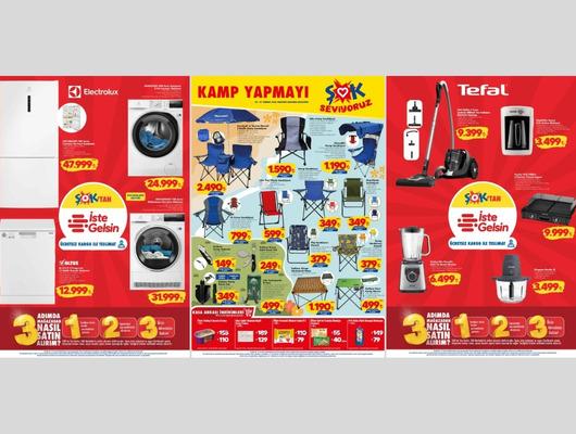 ŞOK'a kamp &uuml;r&uuml;nleri geliyor! 4 Temmuz 2026 ŞOK akt&uuml;el kataloğu 