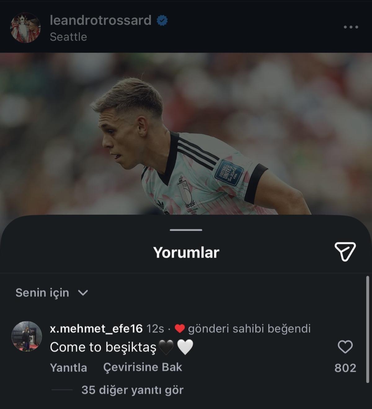 Beşiktaş ta Trossard heyecanı! Yıldız futbolcudan taraftarı coşturan hamle 1