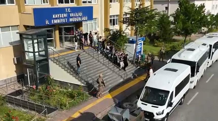 Kayseri merkezli 7 ilde dolandırıcılık operasyonunda 31 tutuklama