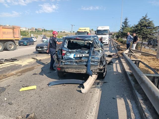 Samsun da zincirleme trafik kazası: 2 yaralı 2