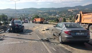 Samsun'da zincirleme trafik kazası: 2 yaralı