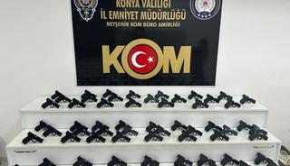 Konya'da 70 ruhsatsız tabanca ele ge&ccedil;irildi