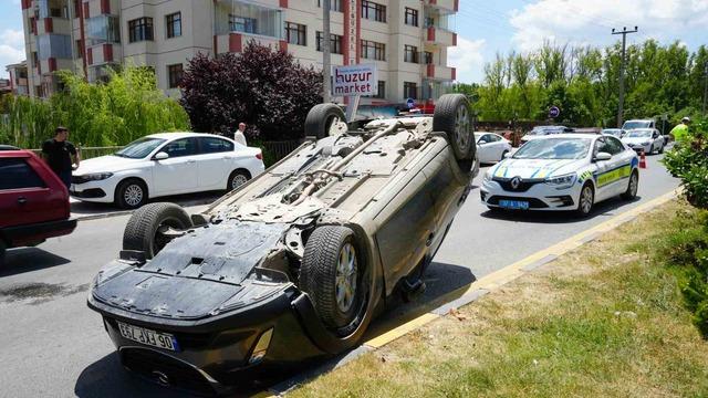 Kastamonu’da otomobil takla attı: 1 yaralı