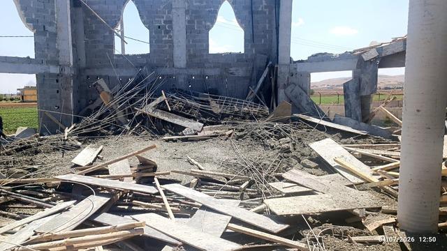 Şanlıurfa&rsquo;da cami inşaatında g&ouml;&ccedil;&uuml;k; 3 iş&ccedil;i yaralı 8