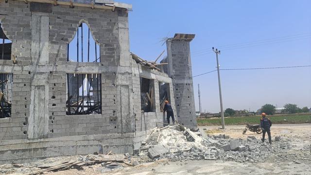 Şanlıurfa&rsquo;da cami inşaatında g&ouml;&ccedil;&uuml;k; 3 iş&ccedil;i yaralı 3
