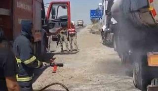 Mardin&rsquo;de tanker yangını s&ouml;nd&uuml;r&uuml;ld&uuml;