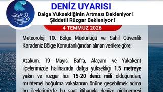 Samsun Valiliği’nden ’denize girilmemesi’ uyarısı