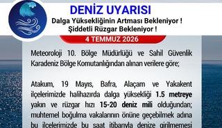 Samsun Valiliği&rsquo;nden &rsquo;denize girilmemesi&rsquo; uyarısı