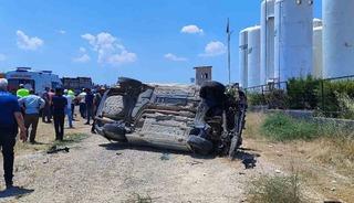 Takla atan otomobildeki 7 yaşındaki &ccedil;ocuk hayatını kaybetti