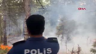 Kütahya'da orman yangını! Kısa sürede yayıldı