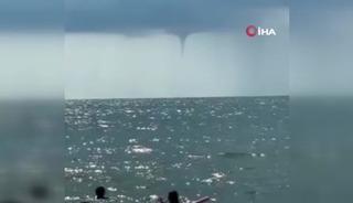 Karadeniz'de dev hortum! Vatandaşlar şaşkınlık yaşadı
