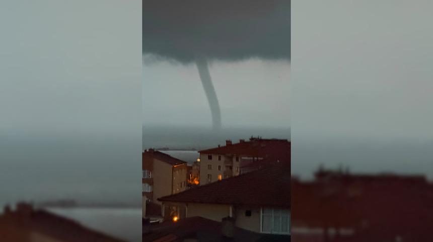 Yer: Zonguldak! Denizde hortum oluştu