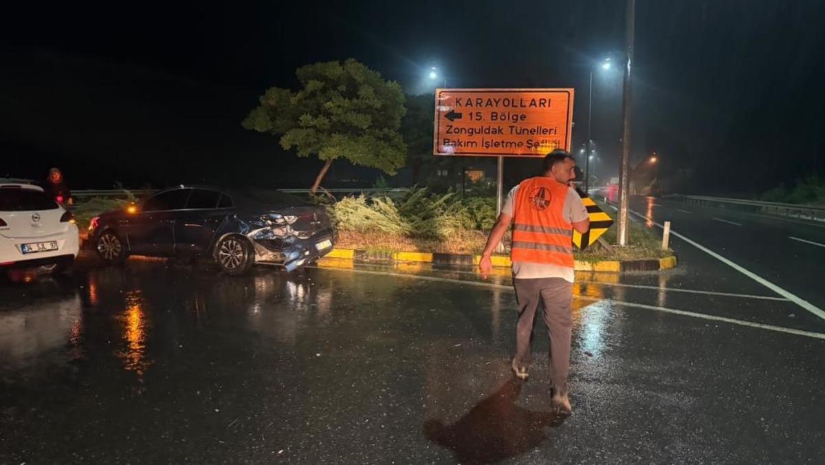 Alaplı Akçakoca yolundaki kazada 5 kişi yaralandı 1