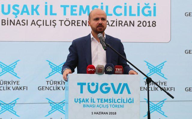 Bilal Erdoğan, TÜGVA'nın Uşak temsilciliğini açtı