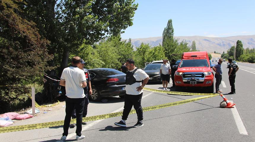 Malatya'da otomobil ağaca &ccedil;arptı: 2 &ouml;l&uuml;, 4 ağır yaralı