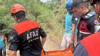 Yürüyüş sırasında ayağı kırılan vatandaşı AFAD kurtardı
