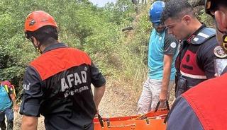 Y&uuml;r&uuml;y&uuml;ş sırasında ayağı kırılan vatandaşı AFAD kurtardı