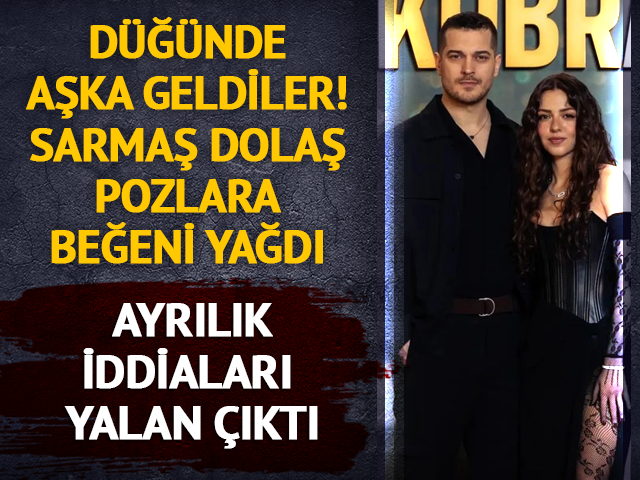 D&uuml;ğ&uuml;nde aşka geldiler! Sarmaş dolaş fotoğrafa beğeni yağdı