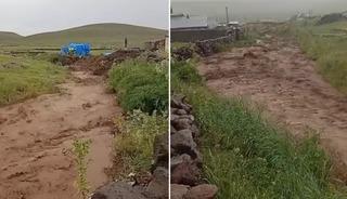 Meteoroloji'nin uyarısının ardından Kağızman&rsquo;ı sel vurdu