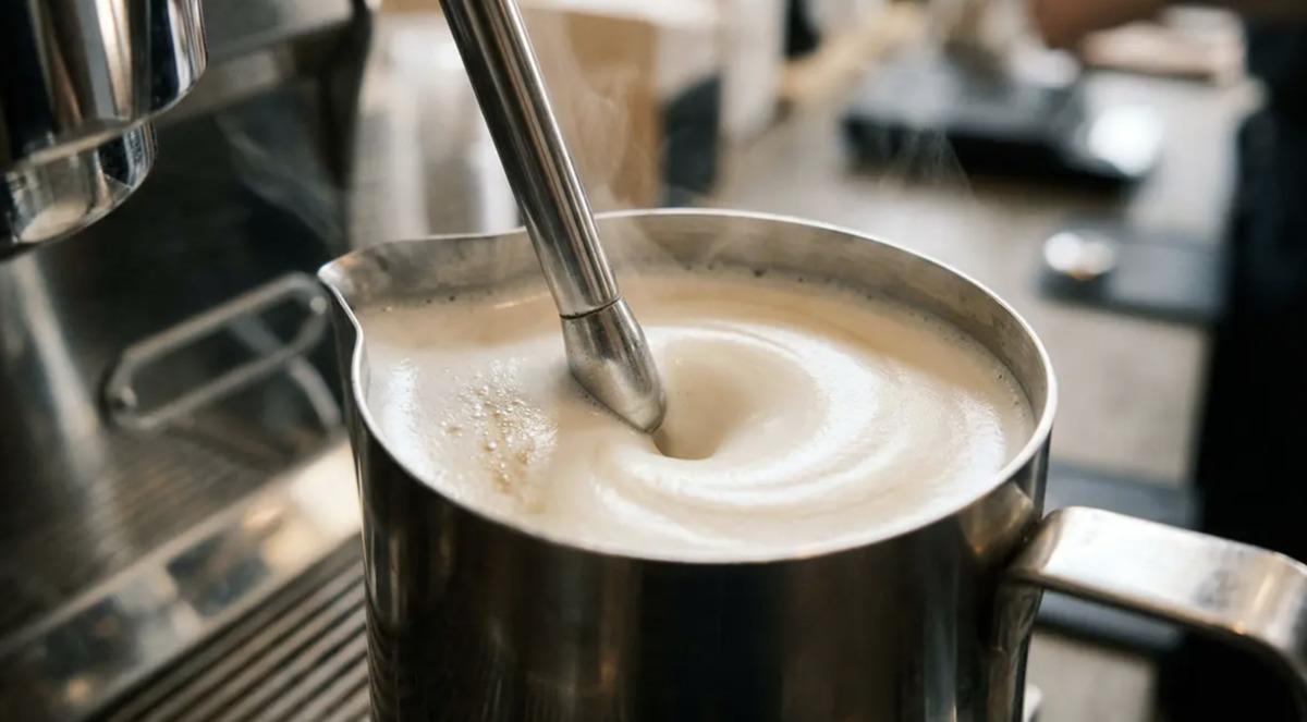 Latte art yapmaya yeni başlayanlar için adım adım süt köpürtme el rehberi 4