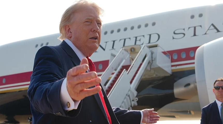 Ankara'da NATO hareketliliği! Trump'ın programı belli oldu: Konvoyundaki ara&ccedil;lar b&ouml;yle g&ouml;r&uuml;nt&uuml;lendi