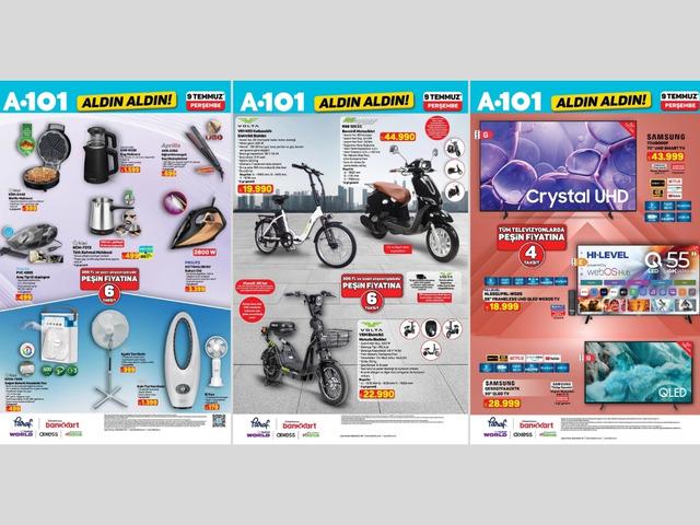 A101'e elektrikli bisiklet geliyor! 9 Temmuz 2026 A101 kataloğu 