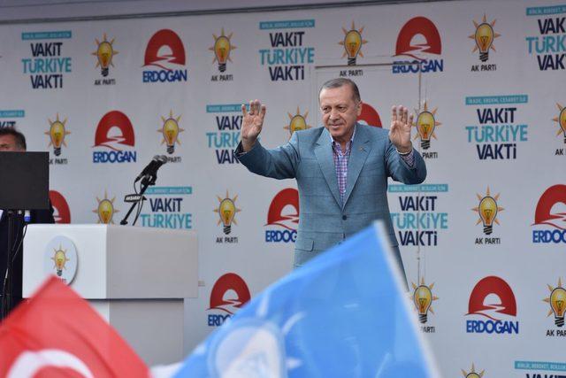 Erdoğan: Benim milletvekili arkadaşlarıma hırsız diyen bu İnce'ye dava açın (4)