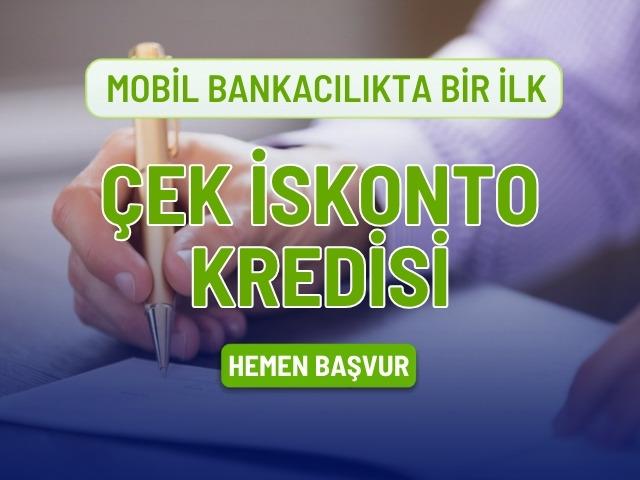 Mobil Bankacılık'ta Bir İlk: &Ccedil;ek İskonto Kredisi
