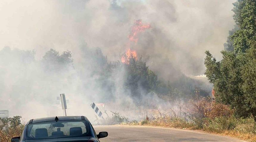 İznik&rsquo;te korkutan yangın