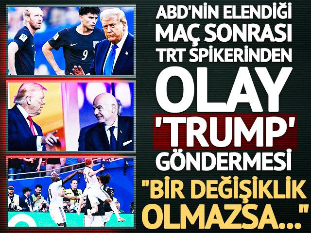  TRT spikeri &Ouml;zkan &Ouml;zt&uuml;rk'ten olay 'Trump' g&ouml;ndermesi! 