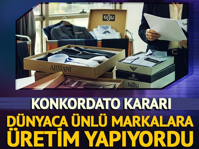 Versace ve Armani'ye &uuml;retim yapan tekstil şirketi i&ccedil;in konkordato kararı