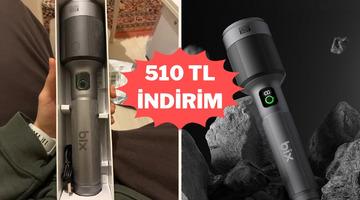 50 saat &ccedil;alışma ve 1000 metre menzil: Bix el feneri indirimde