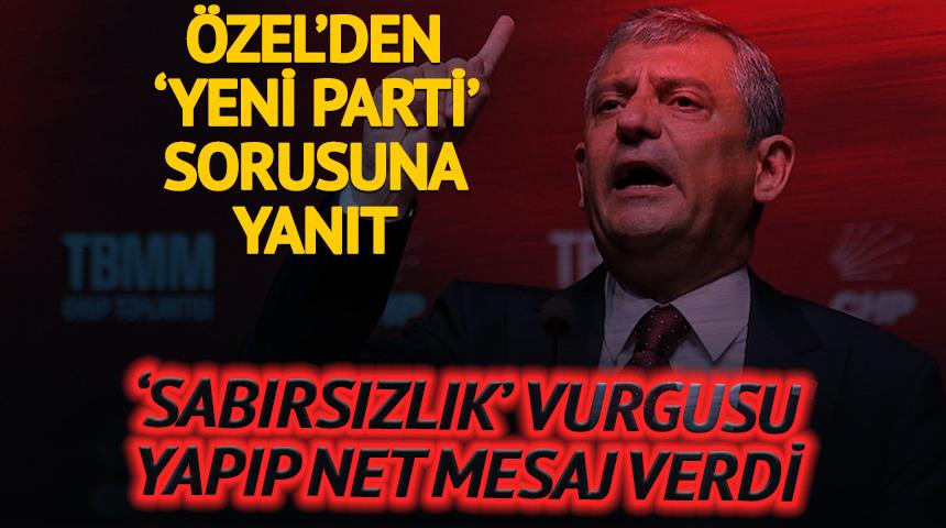 &Ouml;zel'den 'yeni parti' sorusuna yanıt: "Vatandaş bizden ileride gidiyor"