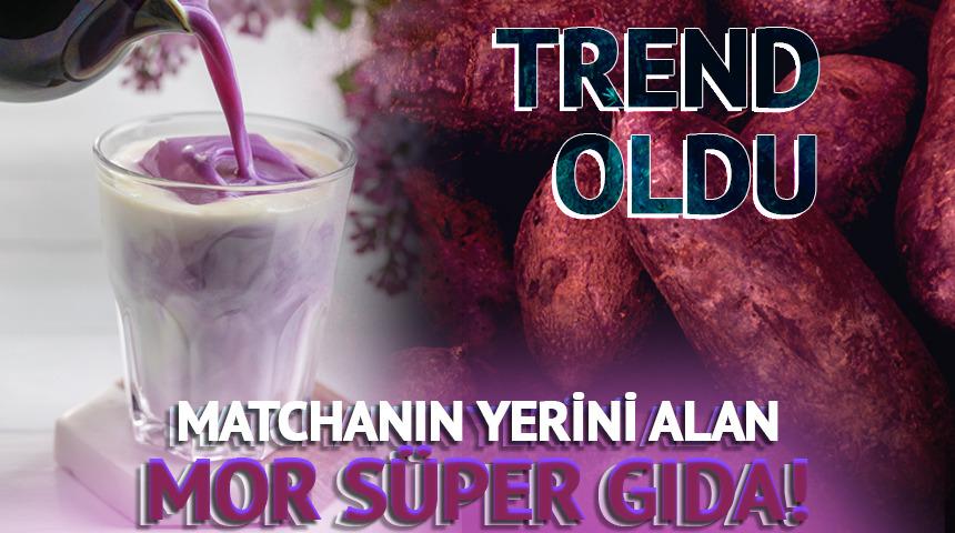 Matchanın yerini alan mor s&uuml;per gıda! Kafeinsiz kendinden vanilyalı