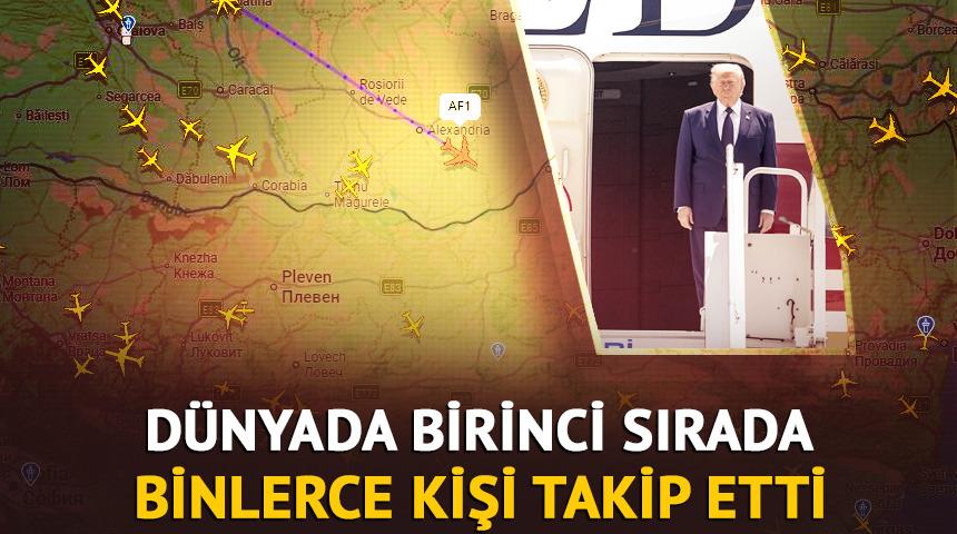 D&uuml;nyada birinci sıraya y&uuml;kseldi! Trump'ın u&ccedil;uşunu binlerce kişi takip etti