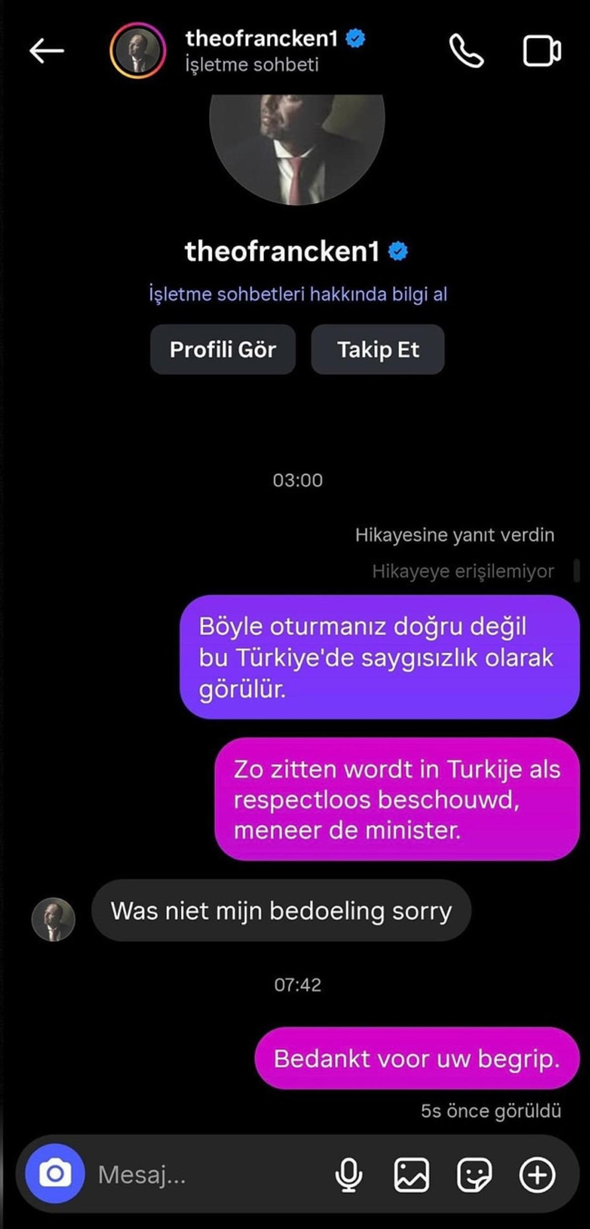 Belçikalı bakanın Ankara daki pozu gündem oldu! Uyarı gelince fotoğrafı sildi 2