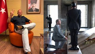 Bel&ccedil;ikalı bakanın Ankara'daki pozu g&uuml;ndem oldu! Uyarı gelince fotoğrafı sildi