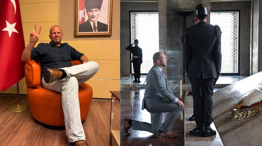 Bel&ccedil;ikalı bakanın Ankara'daki pozu g&uuml;ndem oldu! Uyarı gelince fotoğrafı sildi